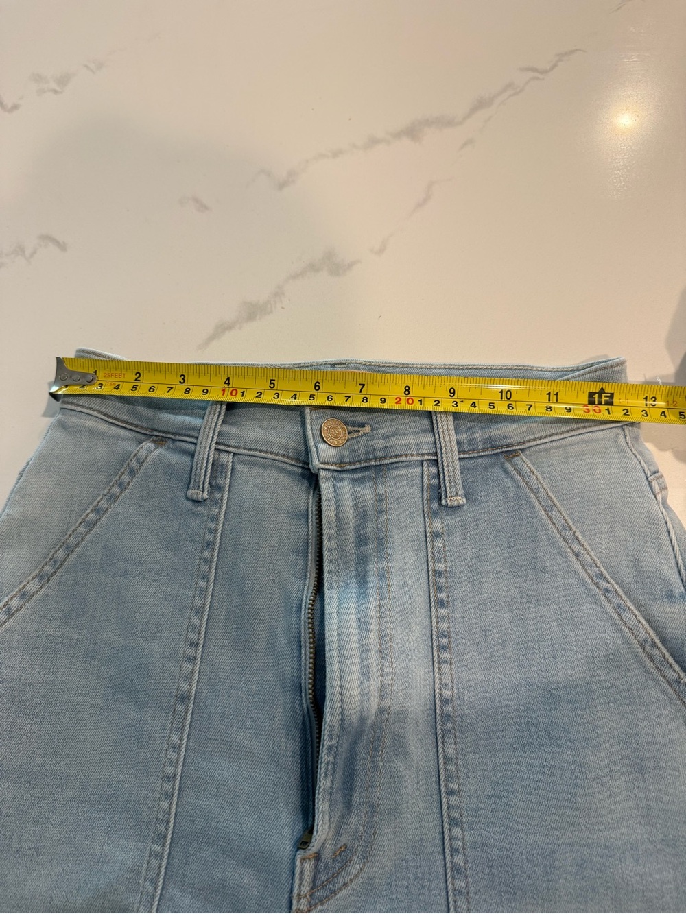 MOTHER The Wrapper Patch Springy Ankle High-Rise Jeans - Picture 8 of 8